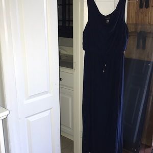 Navy maxi dress